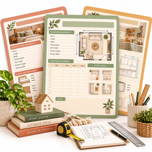 Home Measurement & Furniture Planning Sheets